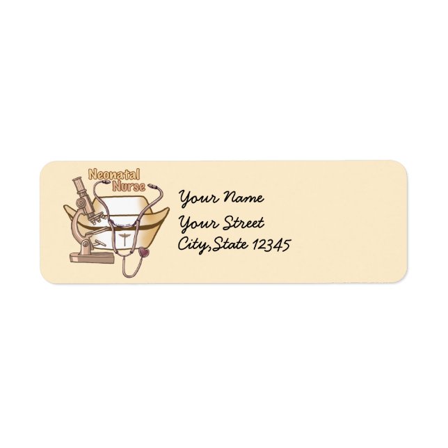 Neonatal Nurse Return Address Label (Front)