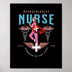 Neonatologist Nurse - Guardian Of Tiny Lives Stick Poster