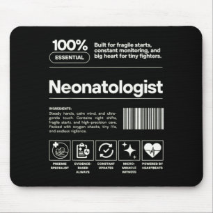 Neonatologist Personalised Neonatology Gift Nicu Mouse Pad