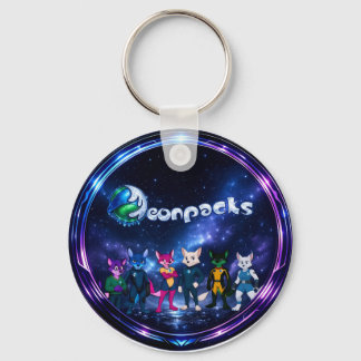 Neonpacks (circle design) key ring