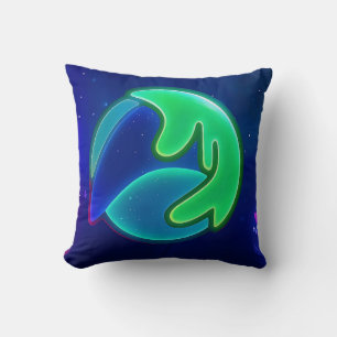 Neonpacks Throw Pillow