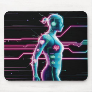NeonPulse Fitness Tracker Pad Mouse Pad
