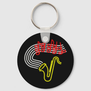 neonsax_Vector_Clipart Keychain
