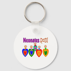 Neontal Nurse Gifts "Neonates ROCK!" Key Ring