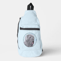 Neopolitan Mastiff Painting Grey Original Dog Art