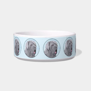 Neopolitan Mastiff Painting - Original Dog Art Bowl