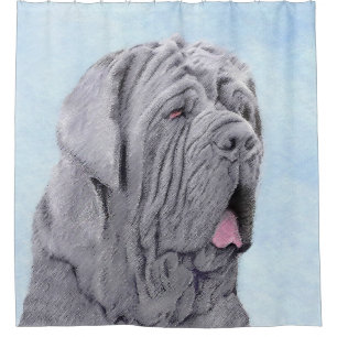 Neopolitan Mastiff Painting - Original Dog Art Shower Curtain