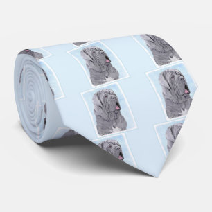 Neopolitan Mastiff Painting - Original Dog Art Tie