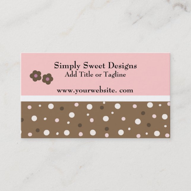 Neopolitan Modern Design Business Card (Front)