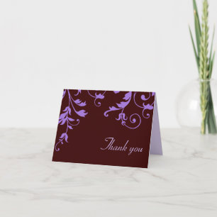 Neopolitan - Thank You Note (Eggplant) Card
