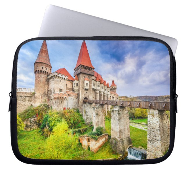 Neoprene Laptop Sleeve 10 inch Corvin castle (Front)