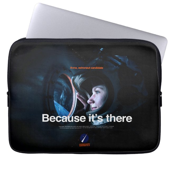 Neoprene Laptop Sleeve 13 inch Because it's there (Front)