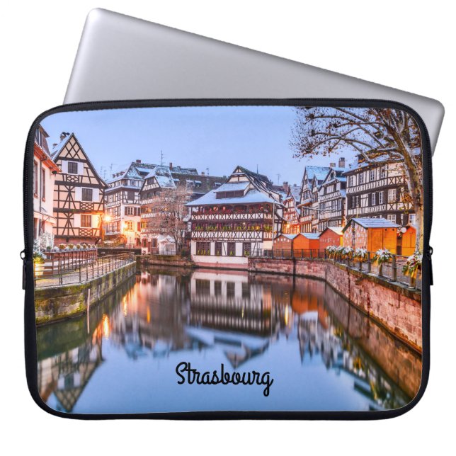 Neoprene Laptop Sleeve 15 inch Strasbourg (Front)