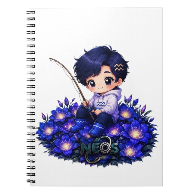 Neos Kawaii Zodiac Acquarius Notebook (Front)