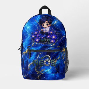 Neos Kawaii Zodiac Acquarius Printed Backpack