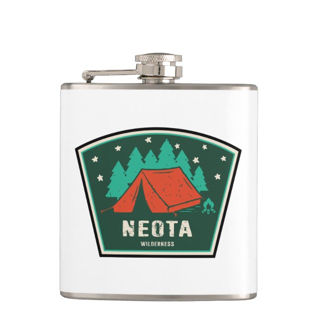 Neota Wilderness Colorado Camping Hip Flask (Front)