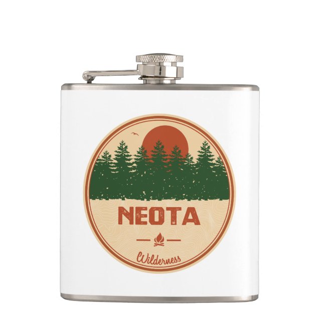 Neota Wilderness Colorado Hip Flask (Front)