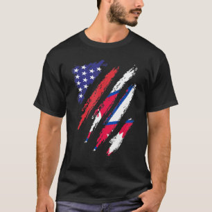 Nepal American Grown Flag USA Patriot Heritage Mon T-Shirt