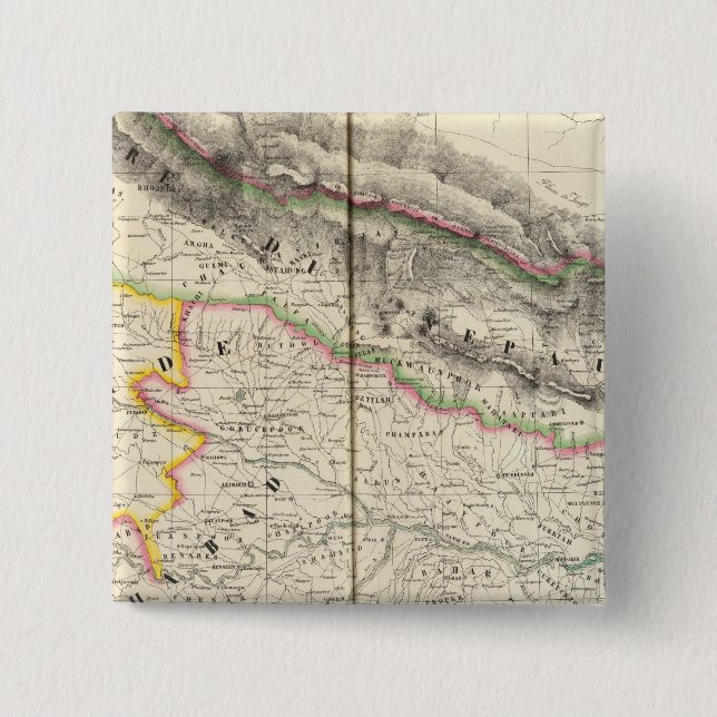 Nepal, Asia 83 15 Cm Square Badge (Front)