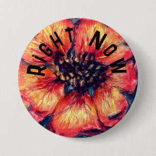 Nepal Cinquefoil Flower Right Now 7.5 Cm Round Badge