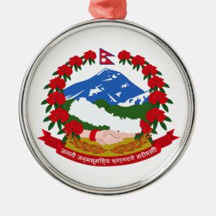Nepal Coat Of Arms Metal Ornament
