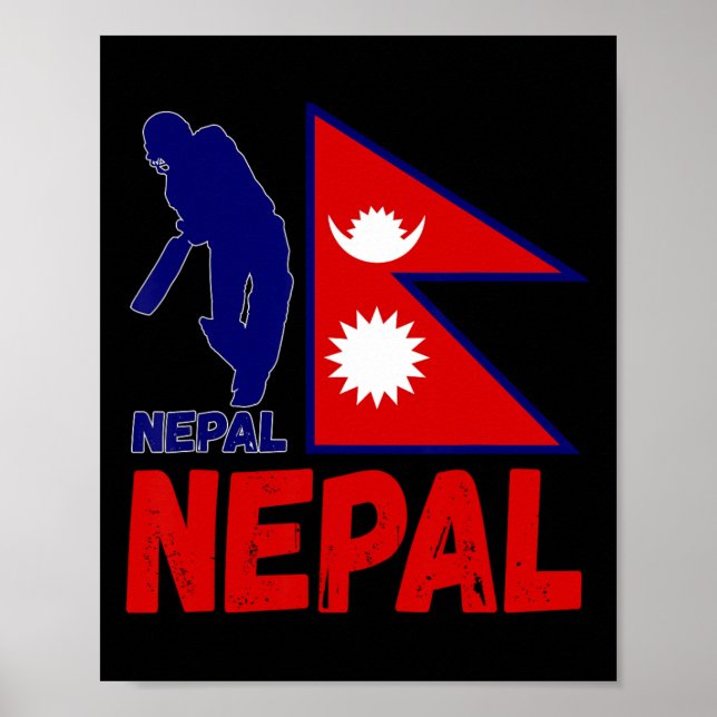 Nepal Cricket Jersey 1  Poster (Front)