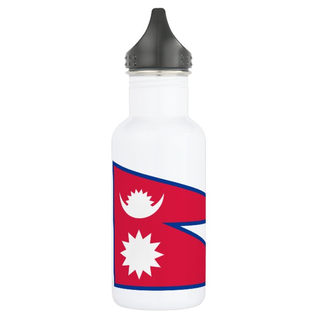 Nepal Flag 532 Ml Water Bottle (Left)