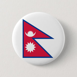 Nepal Flag 6 Cm Round Badge