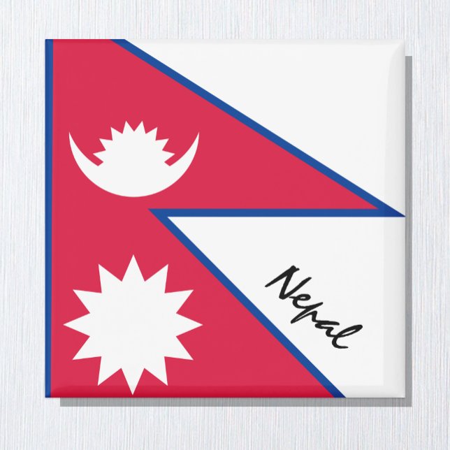 Nepal flag & Asia holiday/sports fans Magnet (Creator Uploaded)