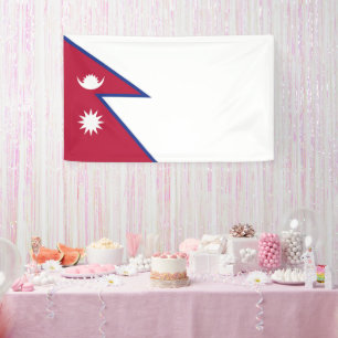 Nepal flag banner