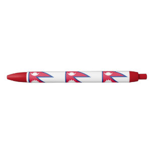 Nepal Flag Blue Ink Pen