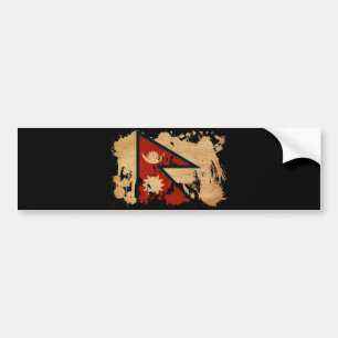 Nepal Flag Bumper Sticker