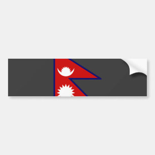 Nepal Flag Bumper Sticker