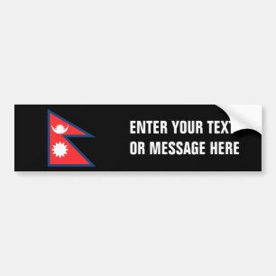 Nepal Flag Bumper Sticker