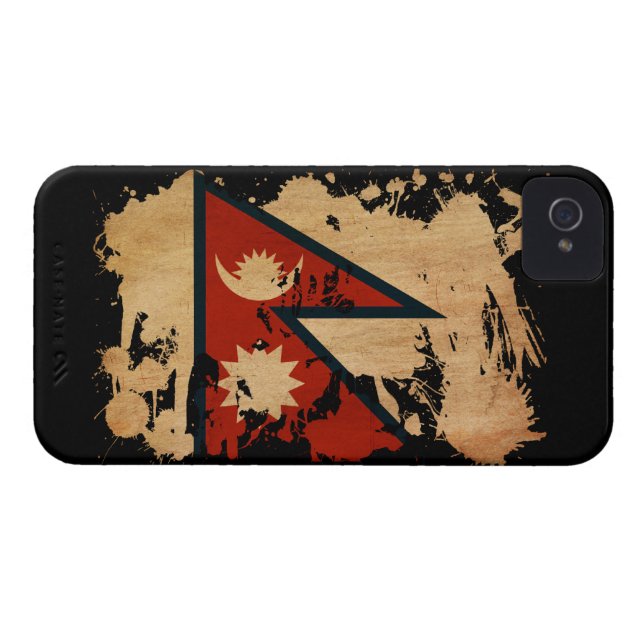 Nepal Flag Case-Mate iPhone Case (Back Horizontal)