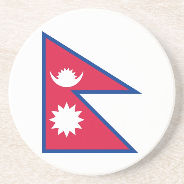 Nepal Flag Coaster (Front)