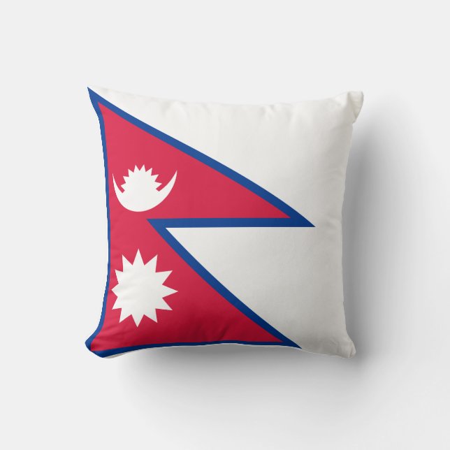 Nepal Flag Cushion (Front)