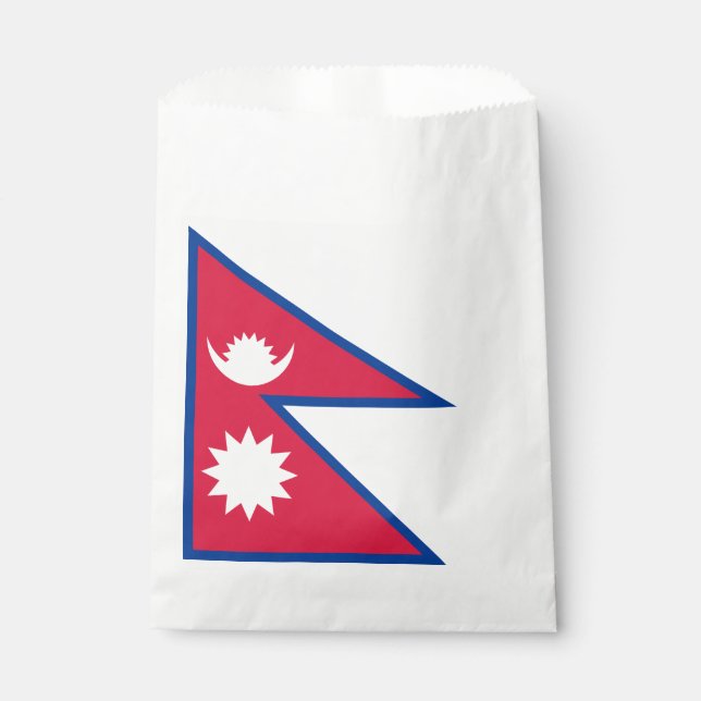 Nepal Flag Favour Bag (Front)