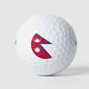 Nepal flag golf balls