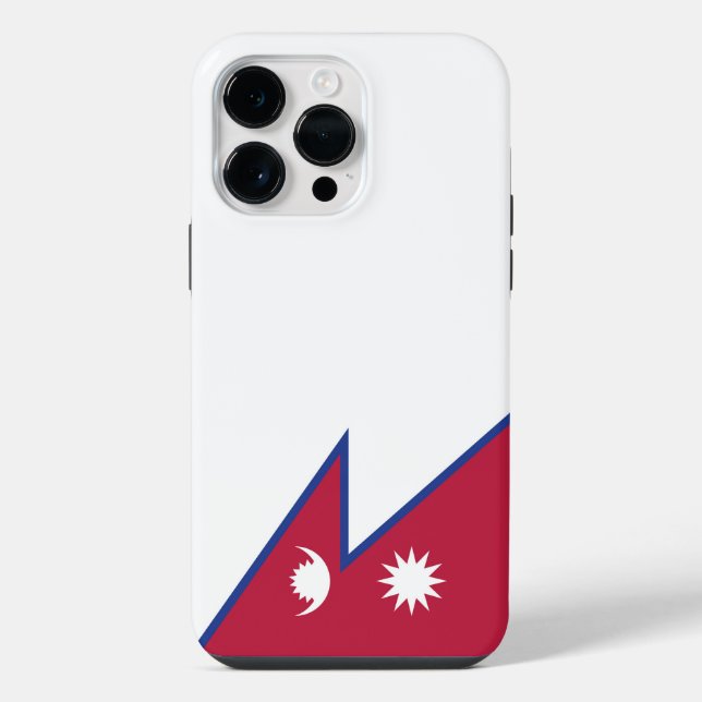 Nepal flag iPhone case (Back)