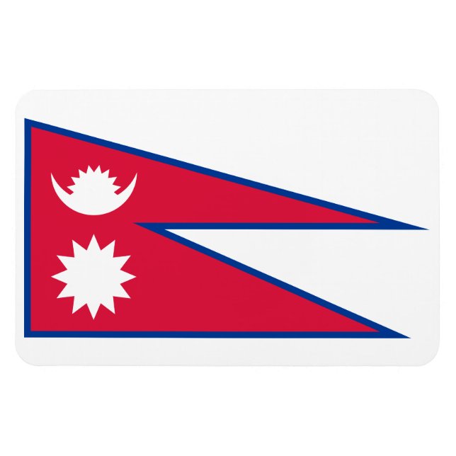 Nepal Flag Magnet (Horizontal)