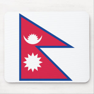 Nepal Flag Mouse Pad
