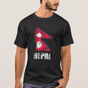 Nepal Flag Nepalese Flag Tee