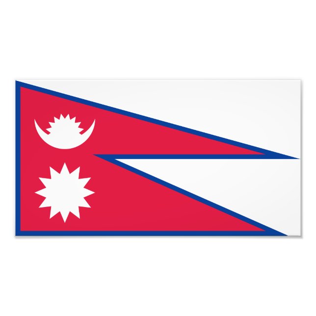 Nepal Flag Photo Print (Front)