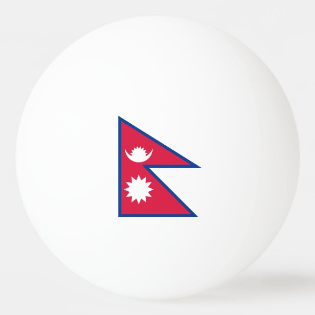 Nepal Flag Ping Pong Ball (Front)