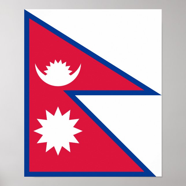 Nepal Flag Poster (Front)
