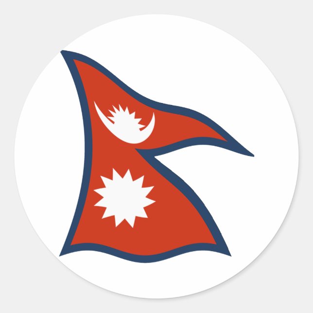Nepal Flag Sticker (Front)