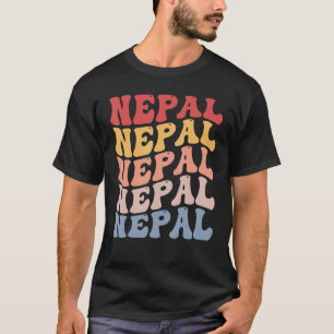 Nepal Groovy Retro Nepali T-Shirt