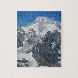 Nepal, Himalayas, view of Mt Everest from Gokyo Jigsaw Puzzle