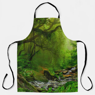 Nepal jungle with riverjungle,forest,ground,river, apron